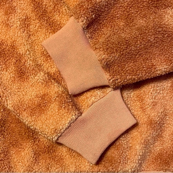 G Giuliana LounGy Clay Color Cozy Textured Sherpa Fleece Sweatshirt - Sz M - Picture 6 of 13